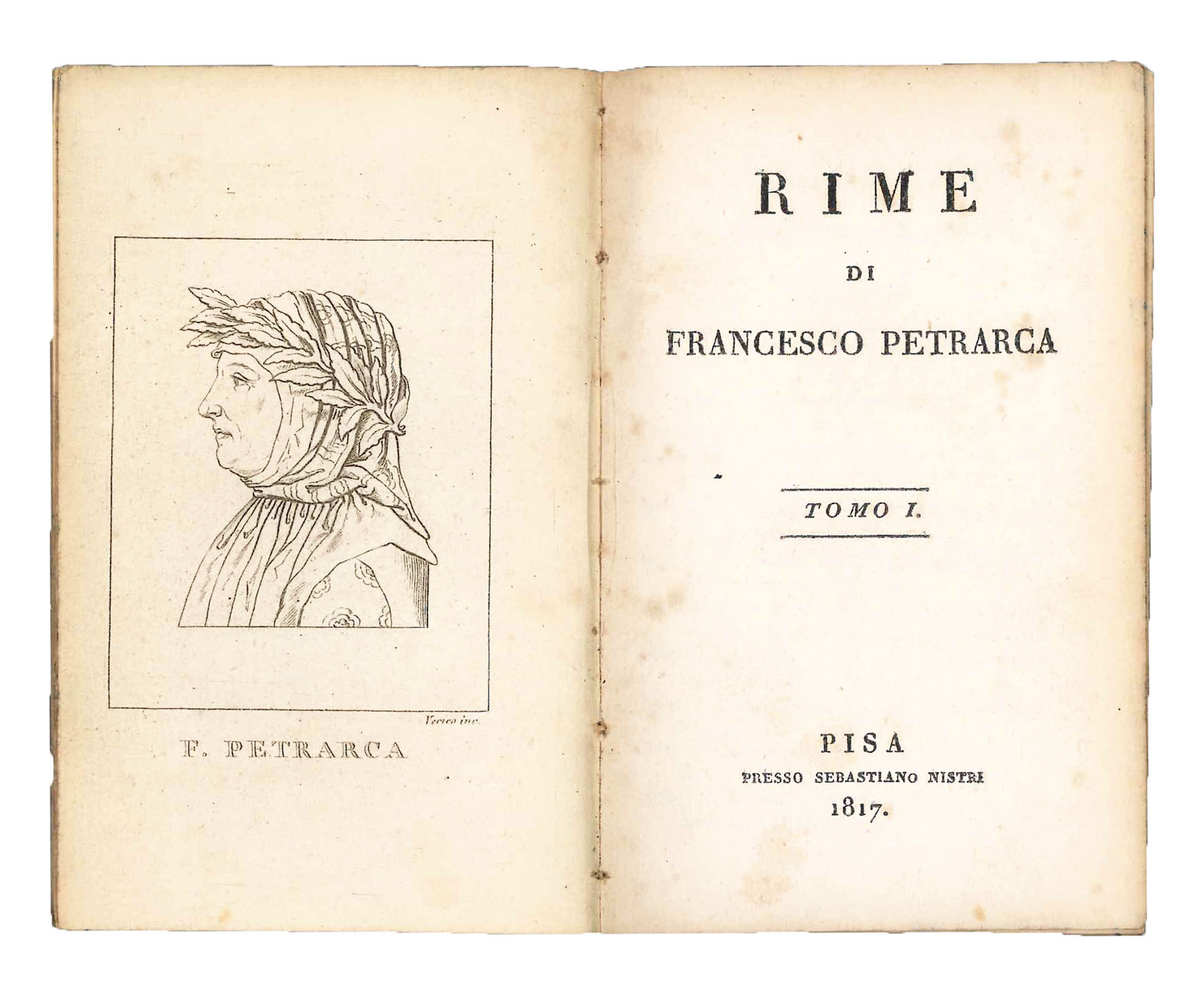 Rime di Francesco Petrarca. Voll. 1 e 2.