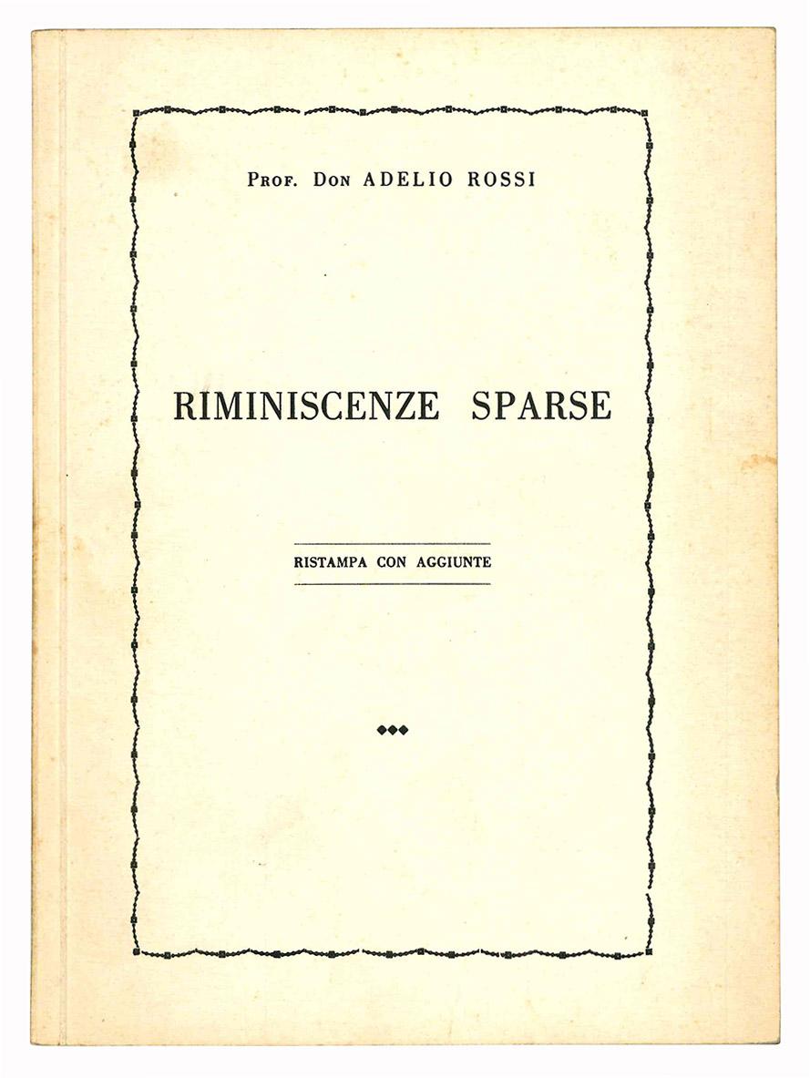 Riminescenze sparse. Ristampa con aggiunte.