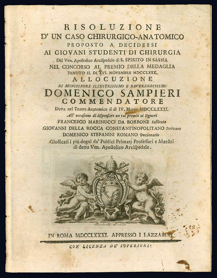 Risoluzione d'un caso chirurgico-anatomico proposto a decidersi ai giovani studenti …