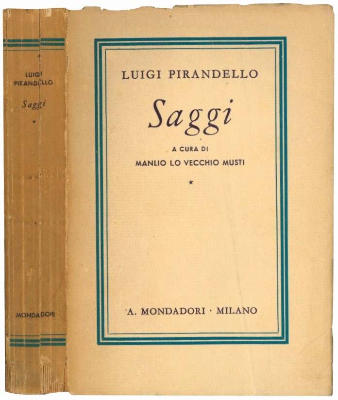 Saggi. A cura di Manlio Lo Vecchio Musti.