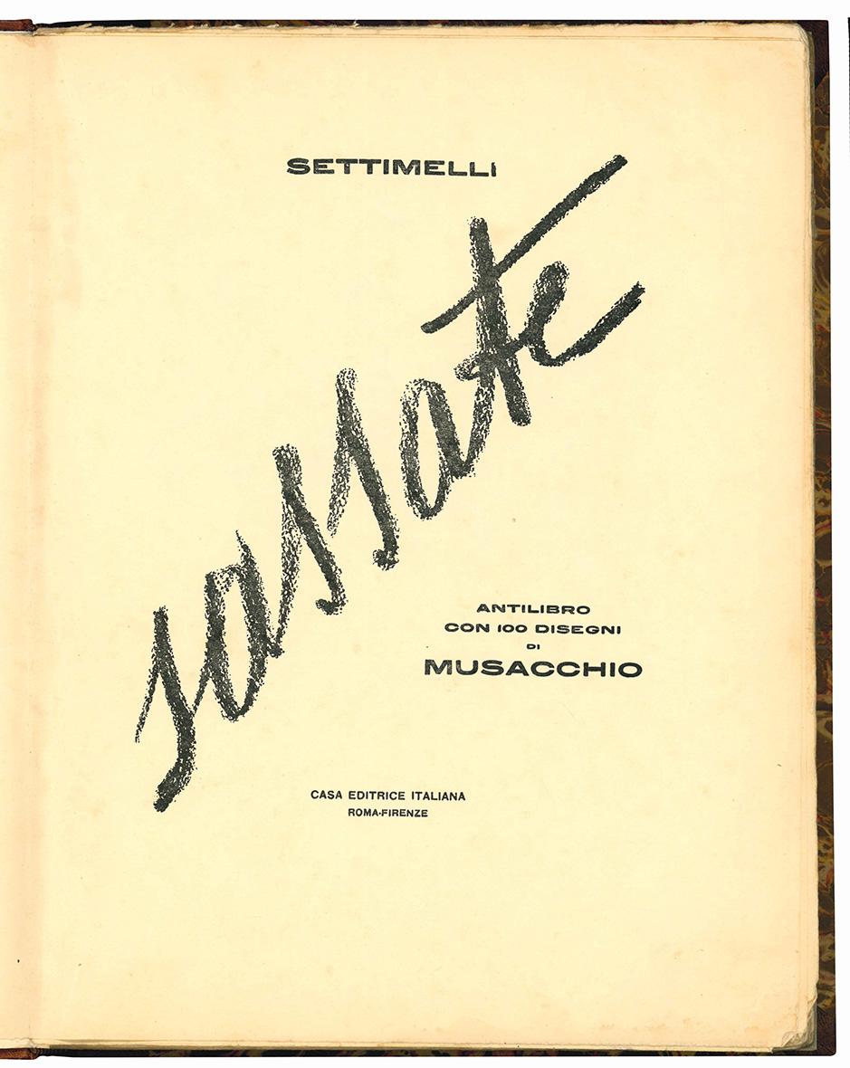 Sassate. Antilibro con 100 disegni di Musacchio.
