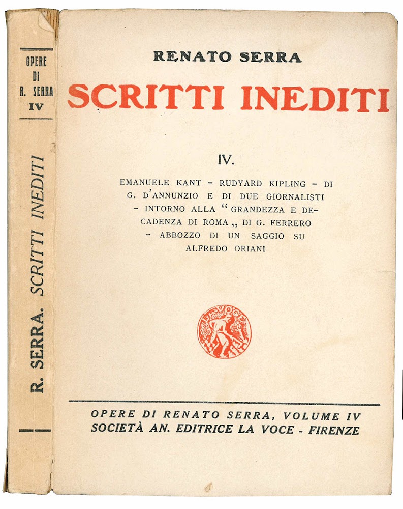 Scritti inediti. Emanuele Kant. Rudyard Kipling. Di G. D'Annunzio e …