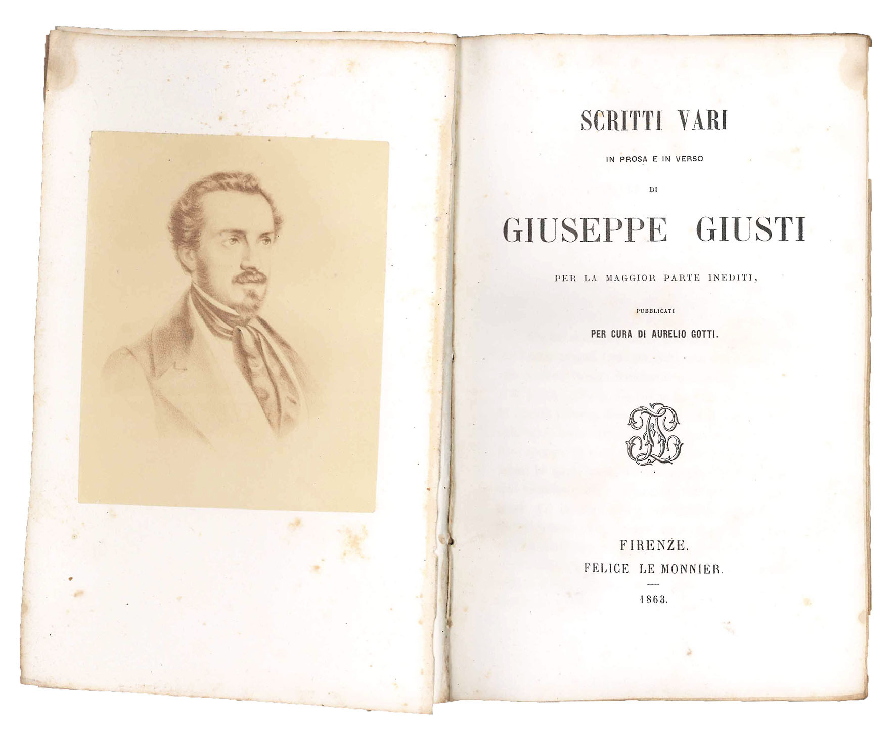 Scritti vari in prosa e in verso di Giuseppe Giusti …