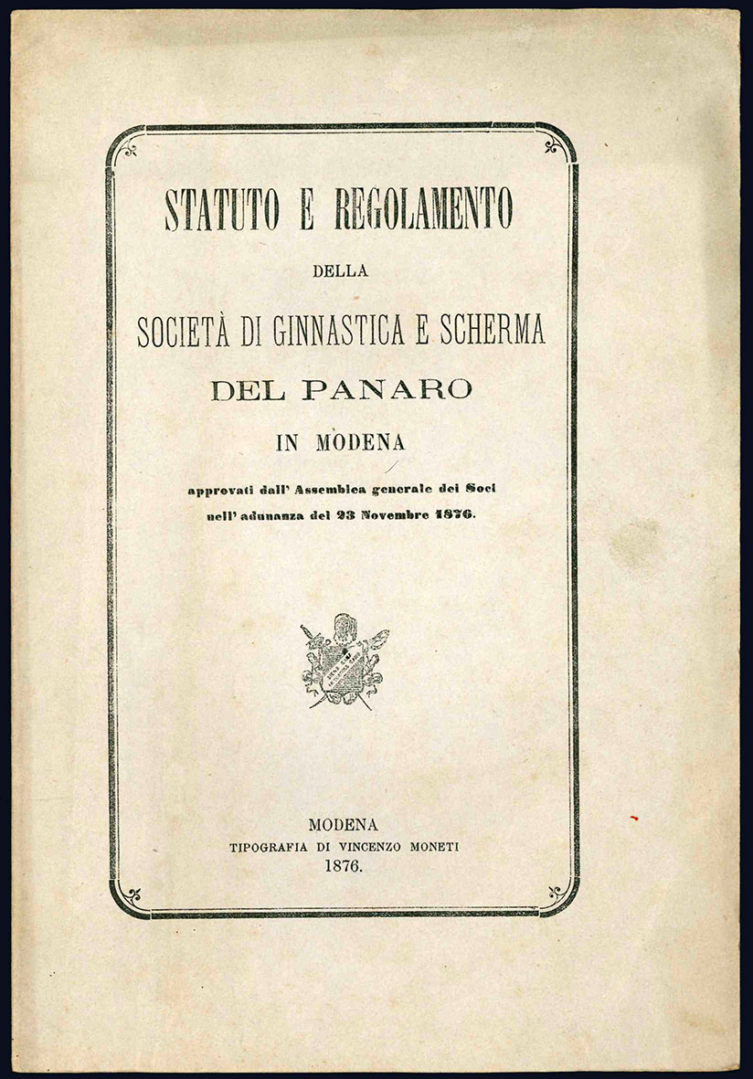 Statuto e Regolamento della Società di Ginnastica e Scherma del …