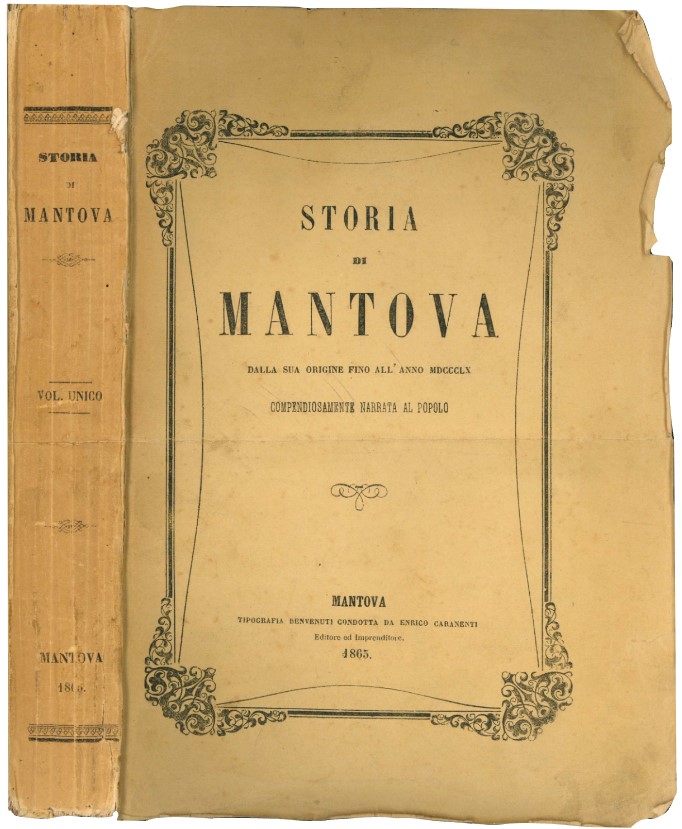 Storia di Mantova: dalla sua origine fino all'anno MDCCCLX. Compendiosamente …