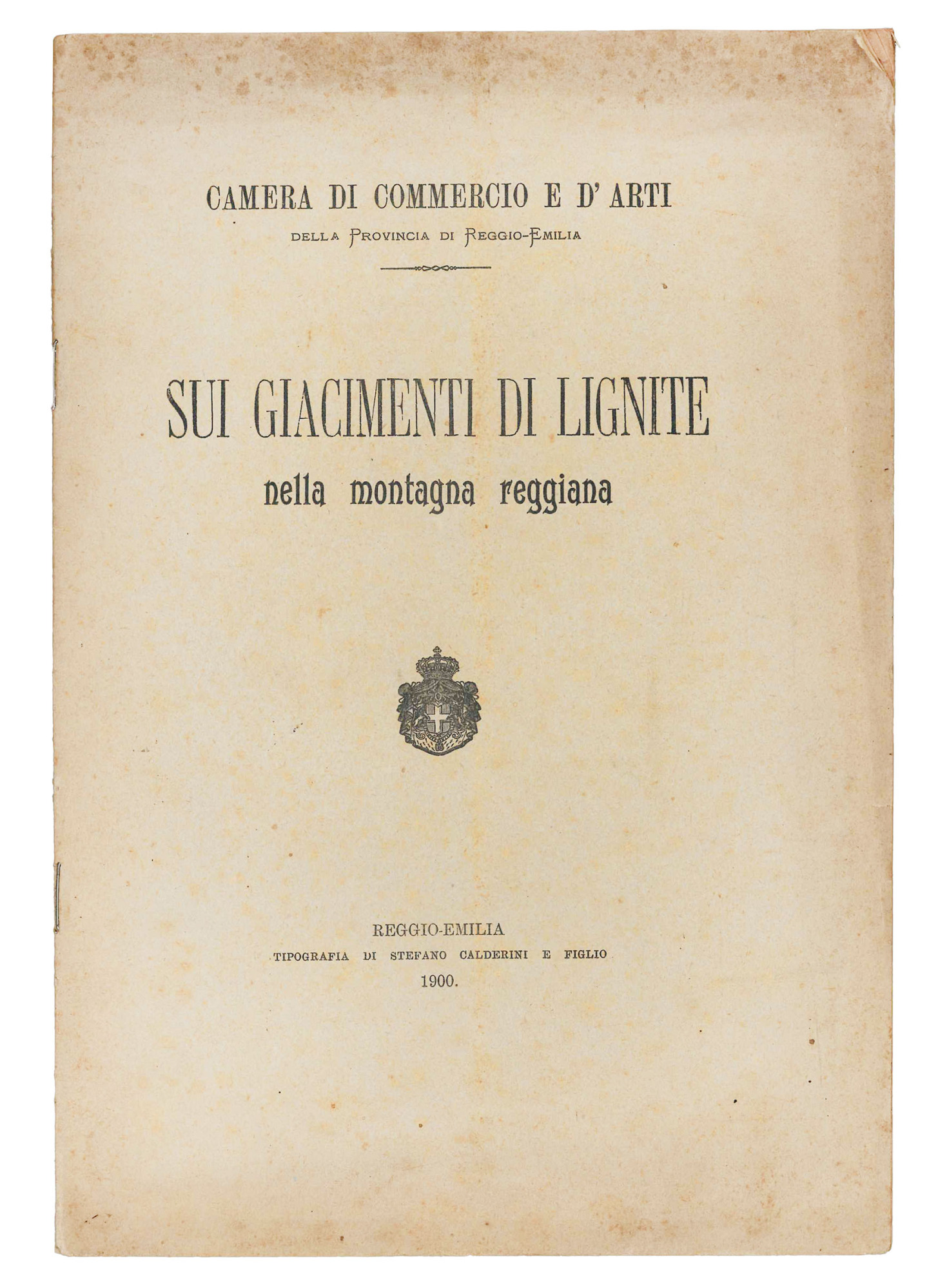 Sui giacimenti di lignite nella montagna reggiana.