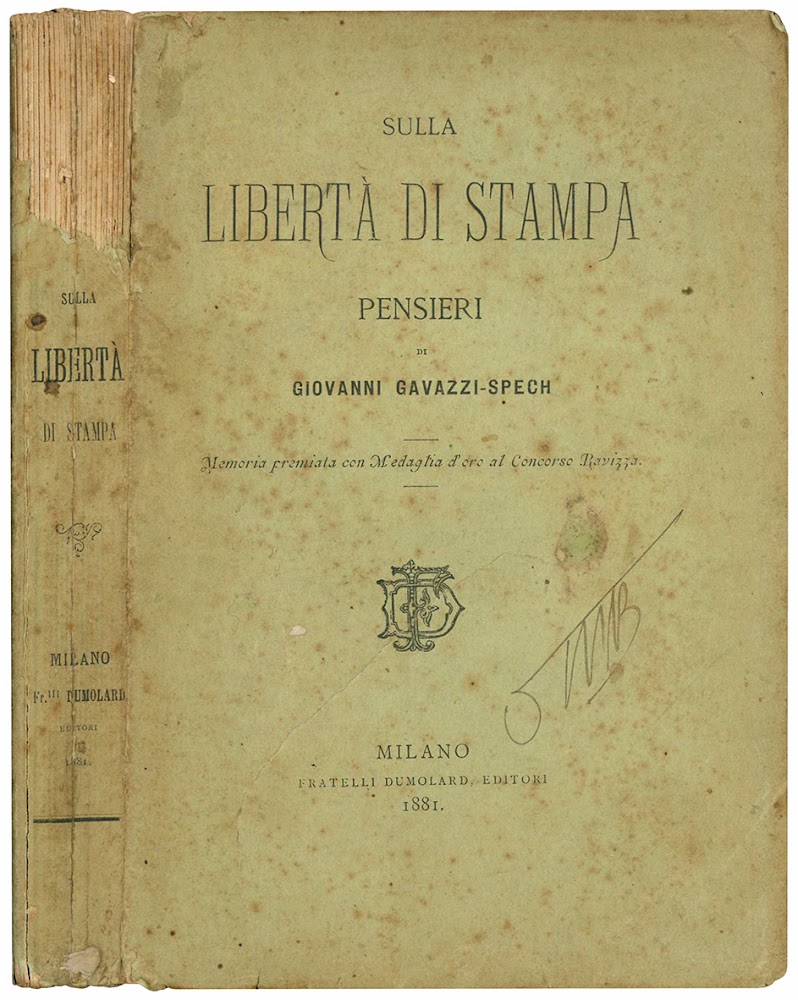 Sulla libertà di stampa. Pensieri.