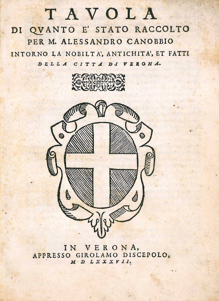 Tavola di quanto è stato raccolto per M. Alessandro Canobbio …