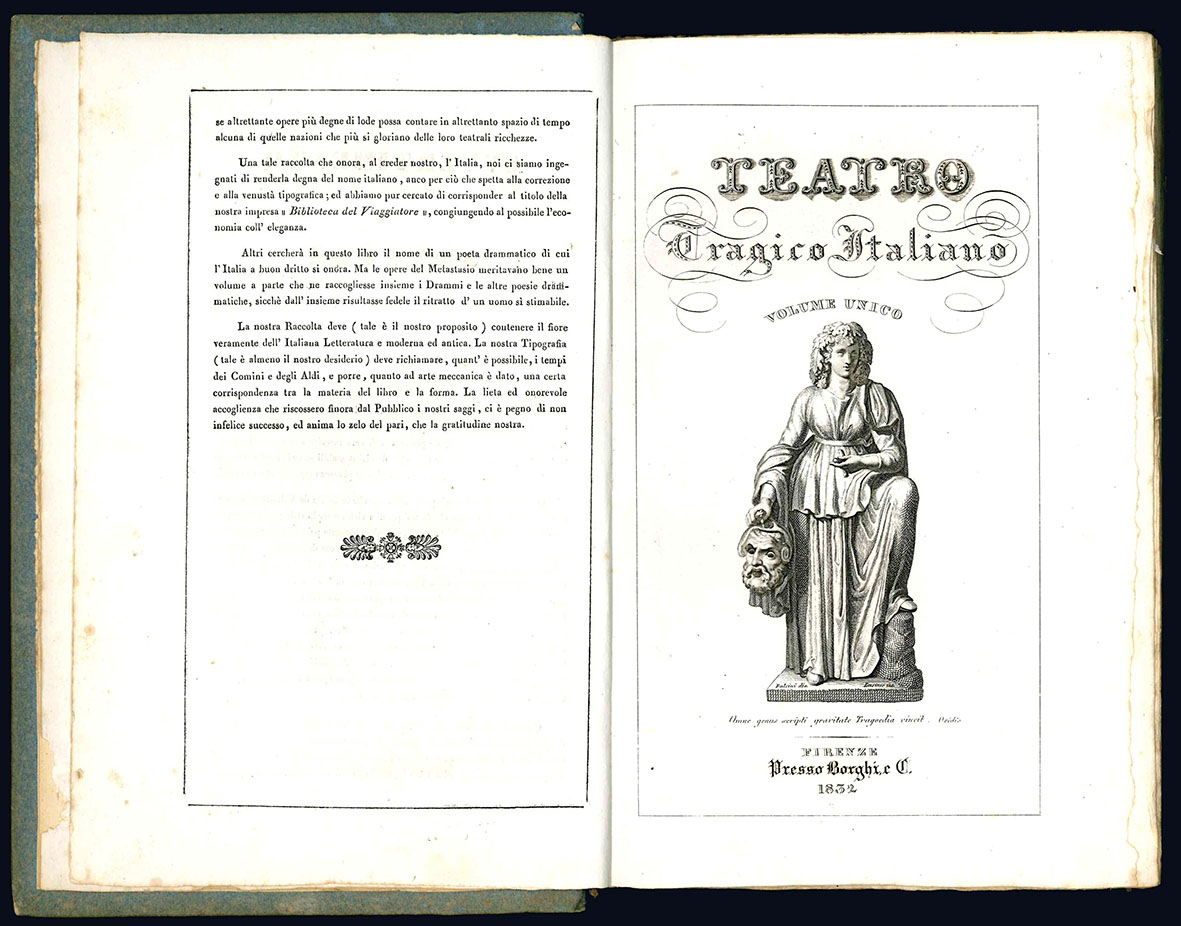 Teatro tragico italiano. Volume unico.