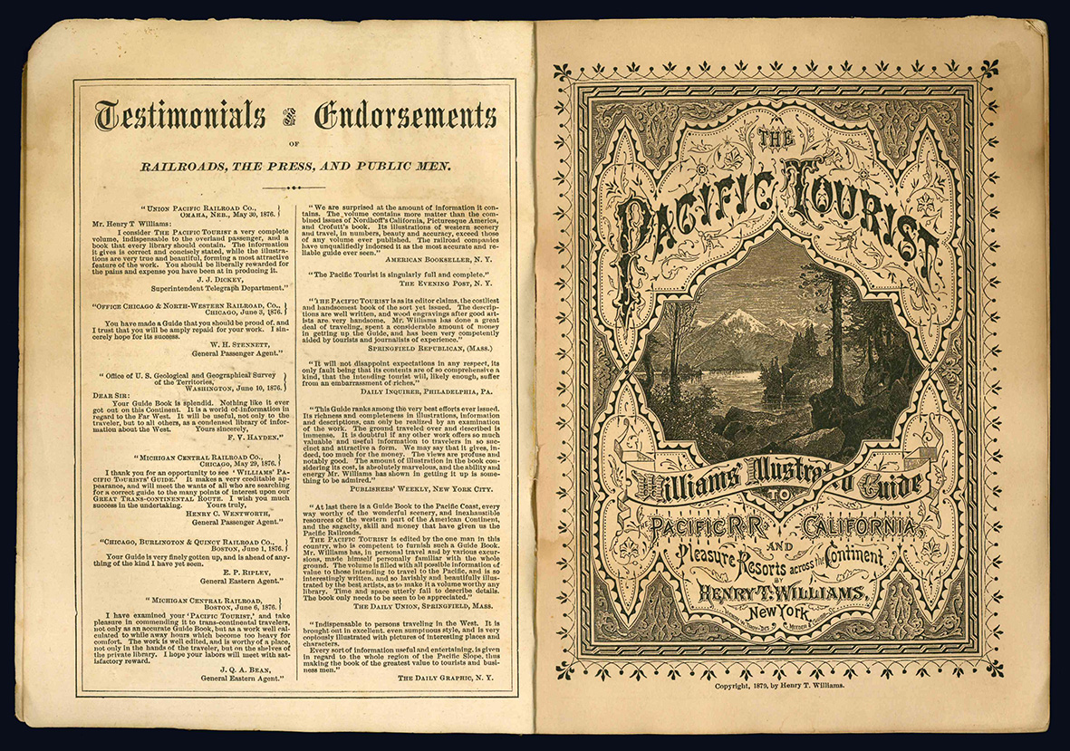 The Pacific Tourist. Williams' Illustrated Trans-Continental Guide of travel, from …