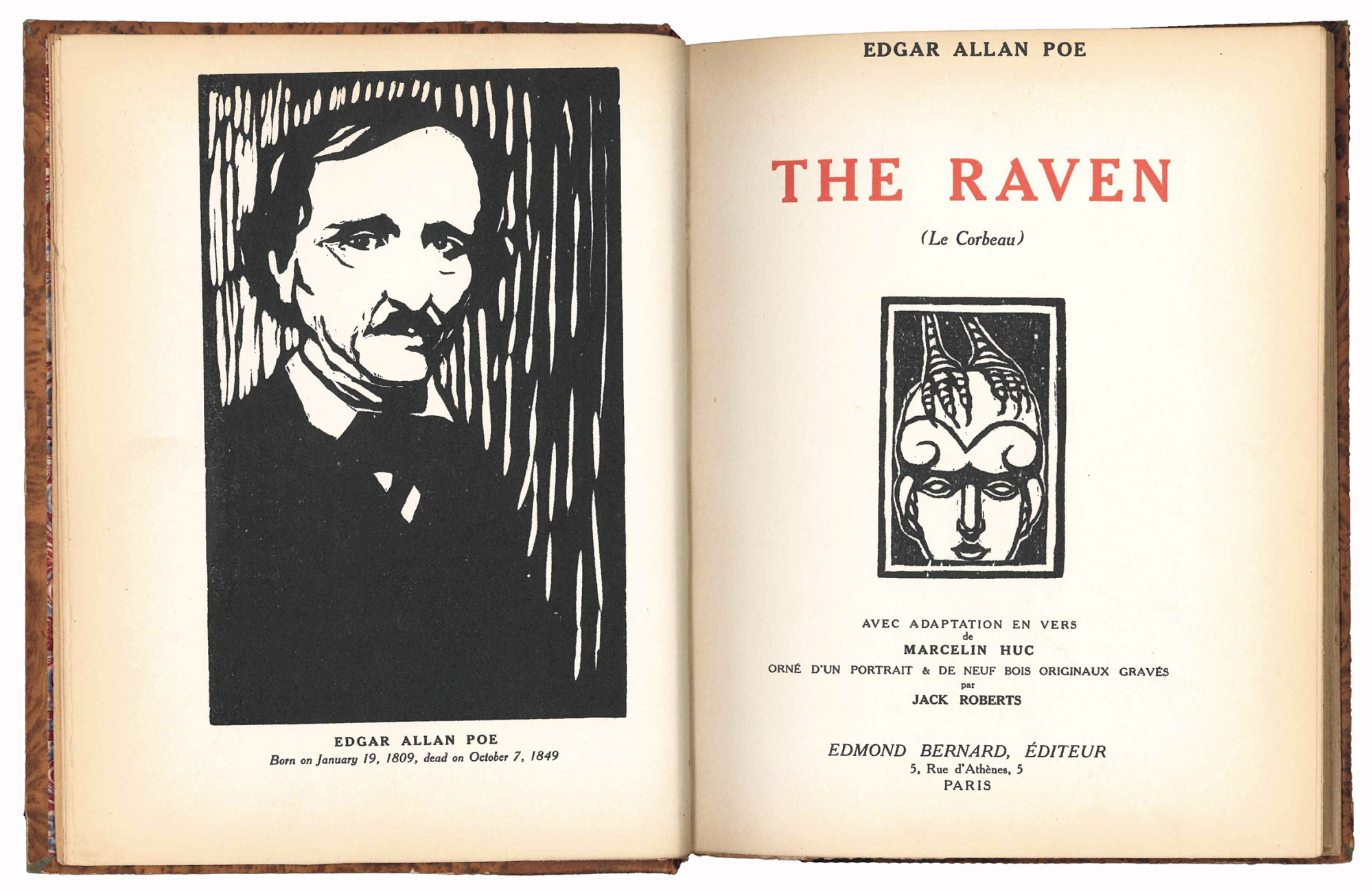 The Raven (Le Corbeau). Avec adaptation en vers de Marcelin …