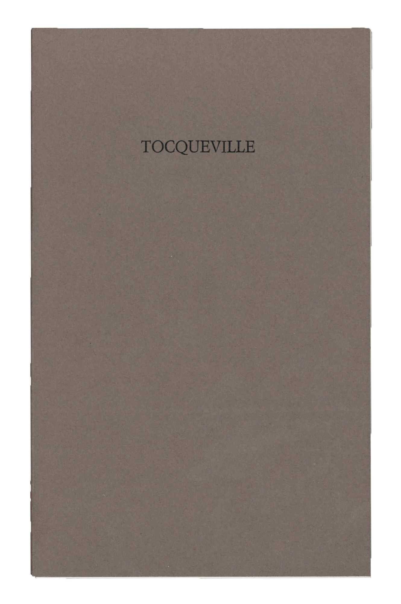 Tocqueville.