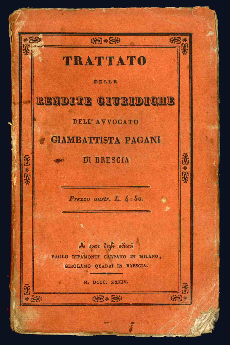 Trattato delle rendite giuridiche.