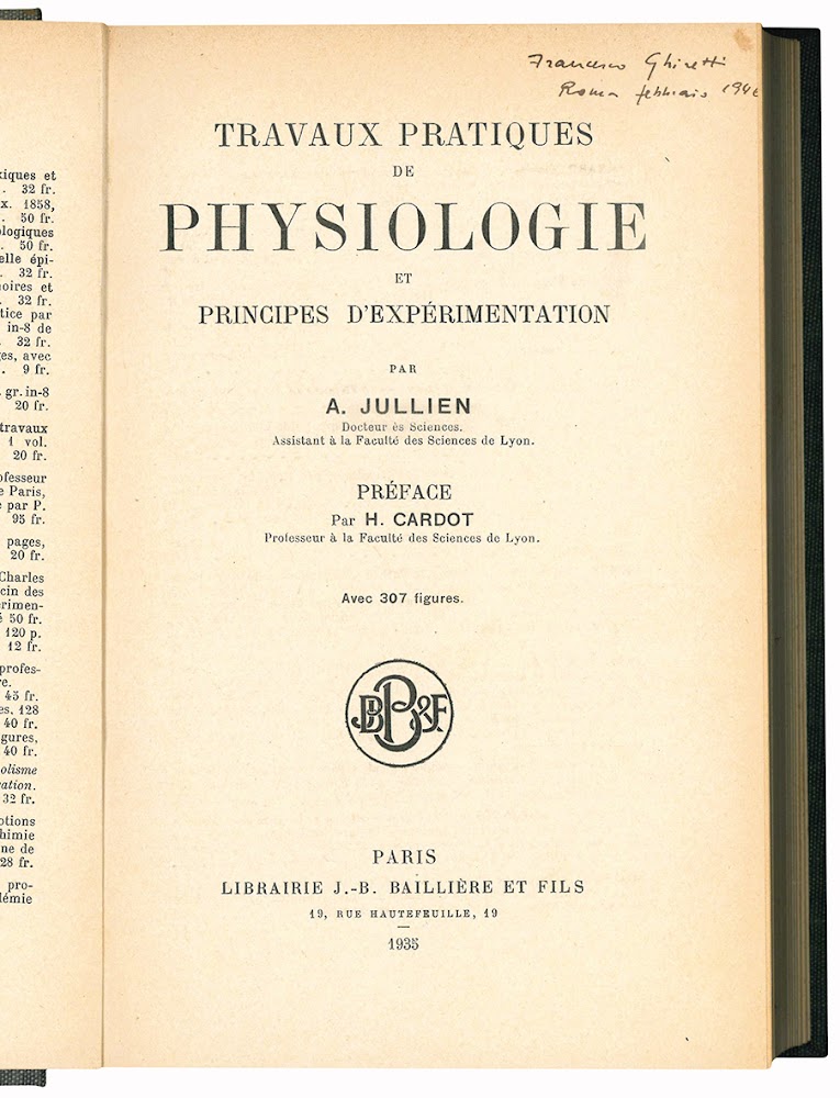 Travaux pratiques de physiologie et principes d'experimentation. Preface par H. …