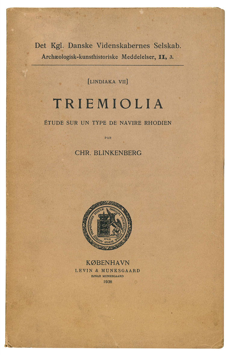 Triemiolia. Etude sur un type de navire rhodien.