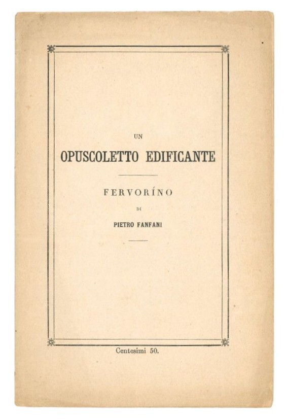 Un opuscoletto edificante: fervorino.