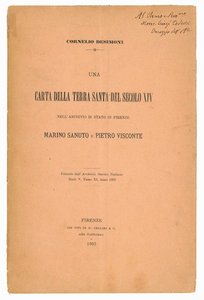 Una carta della Terra Santa del secolo XIV nell'Archivio di …