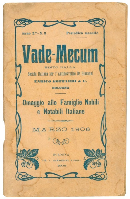 Vade-Mecum [...]. Omaggio alle famiglie nobili e notabili italiane. Marzo …