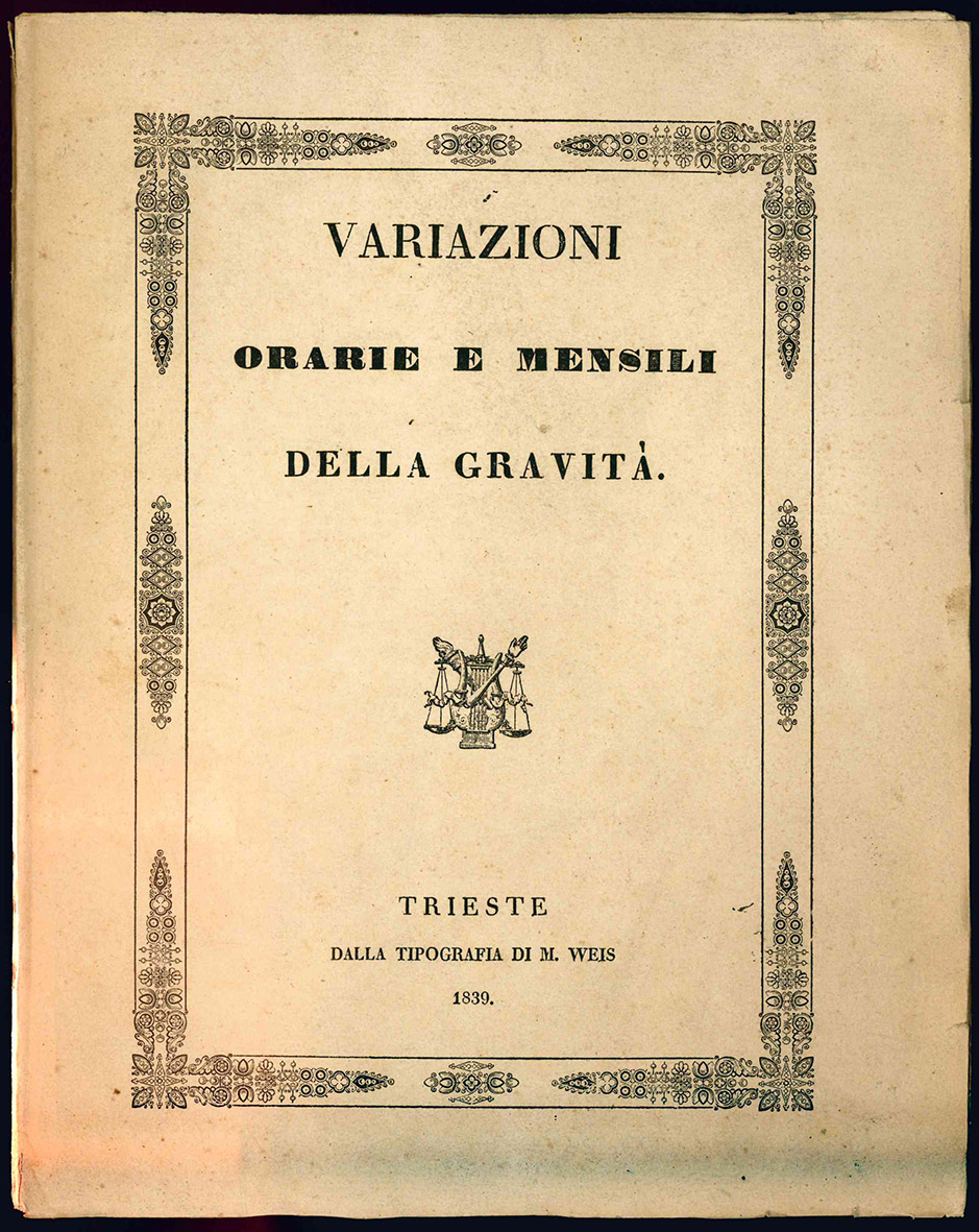 Variazioni orarie e mensili della gravità. Influenze loro e dei …