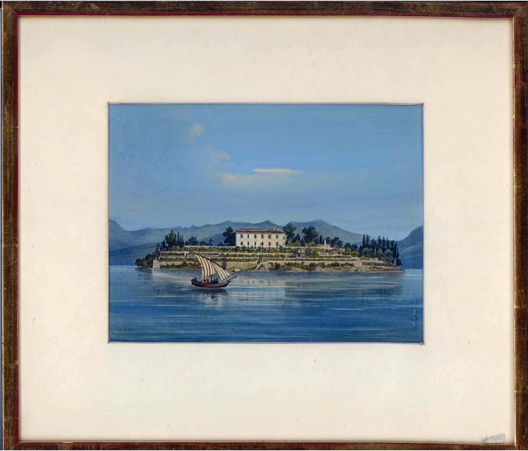 Veduta dell'Isola Madre sul Lago Maggiore con il Palazzo Borromeo …