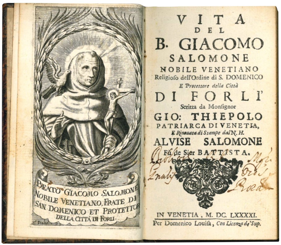 Vita del b. Giacomo Salomone nobile venetiano religioso dell'Ordine di …