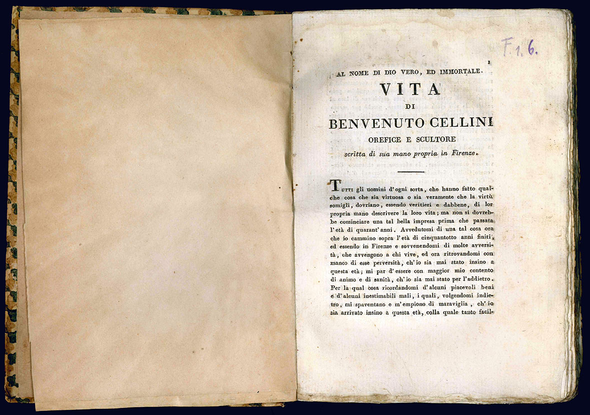 Vita di Benvenuto Cellini orefice e scultore fiorentino da lui …