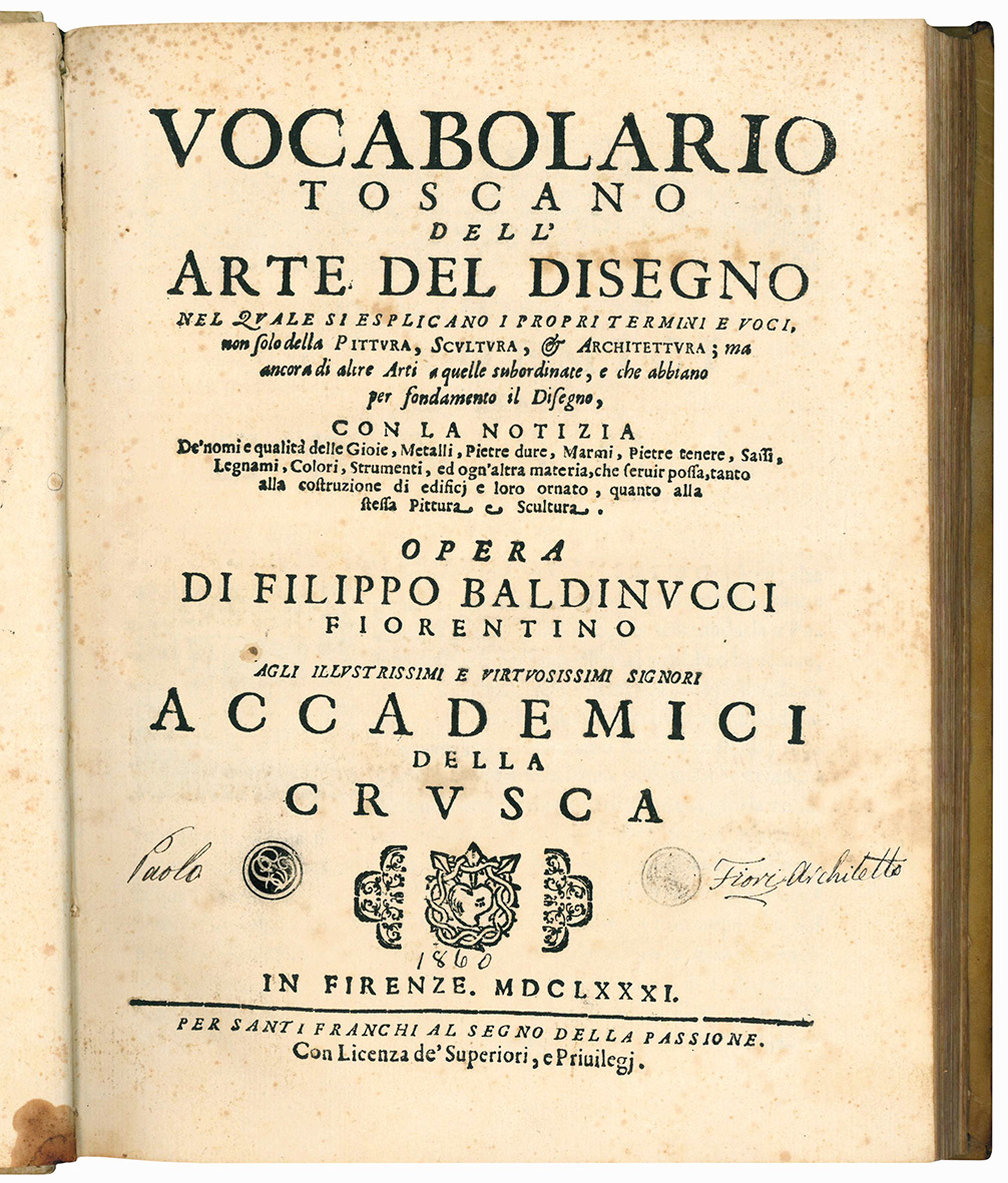 Vocabolario toscano dell'arte del disegno nel quale si esplicano i …