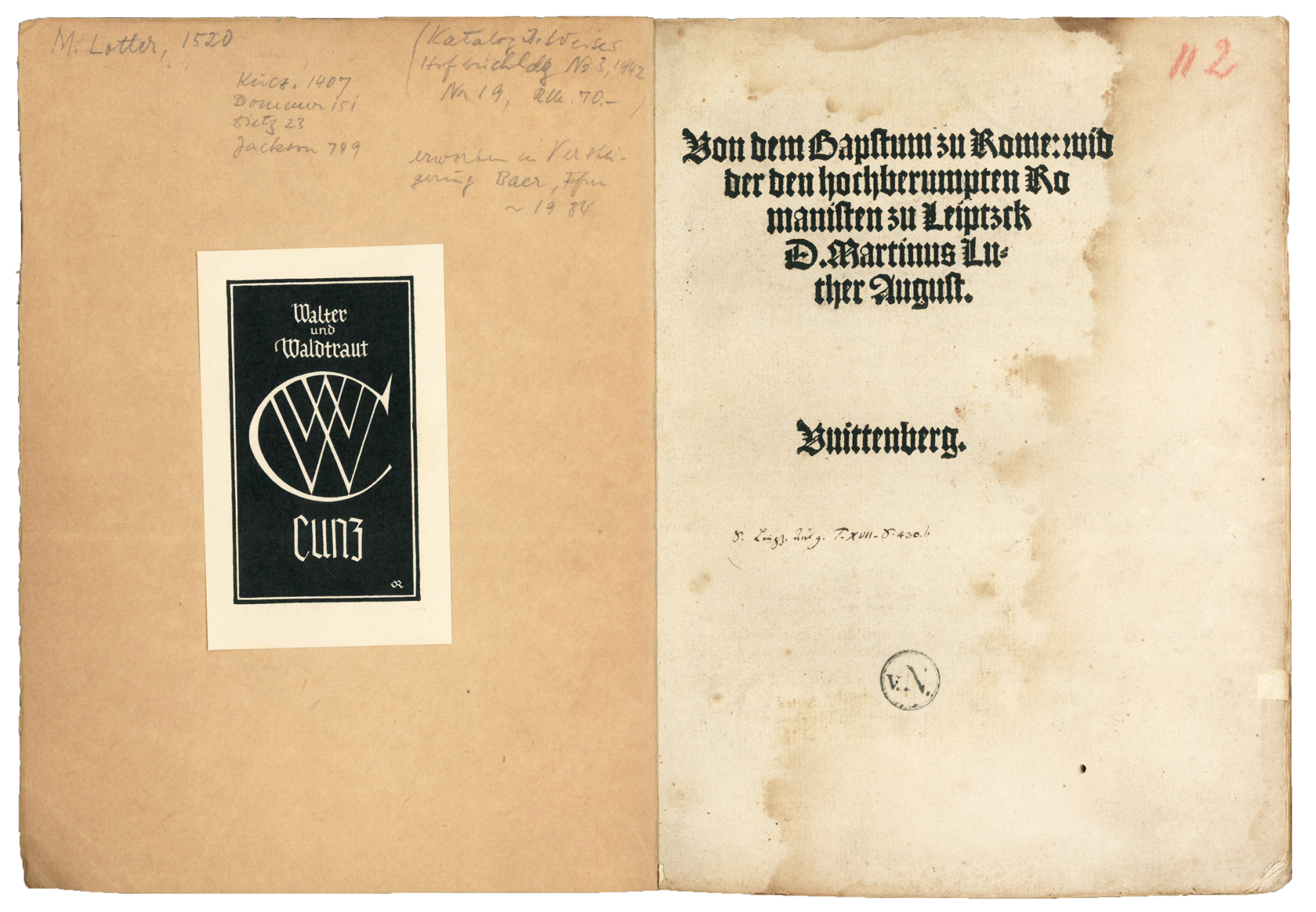 Von dem Bapstum zu Rome: widder den hochberumpten Romanisten zu …