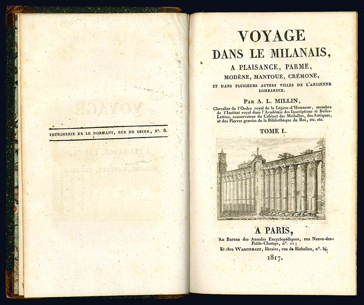 Voyage dans le Milanais, a Plaisance, Parme, Modène, Mantoue, Crèmone, …