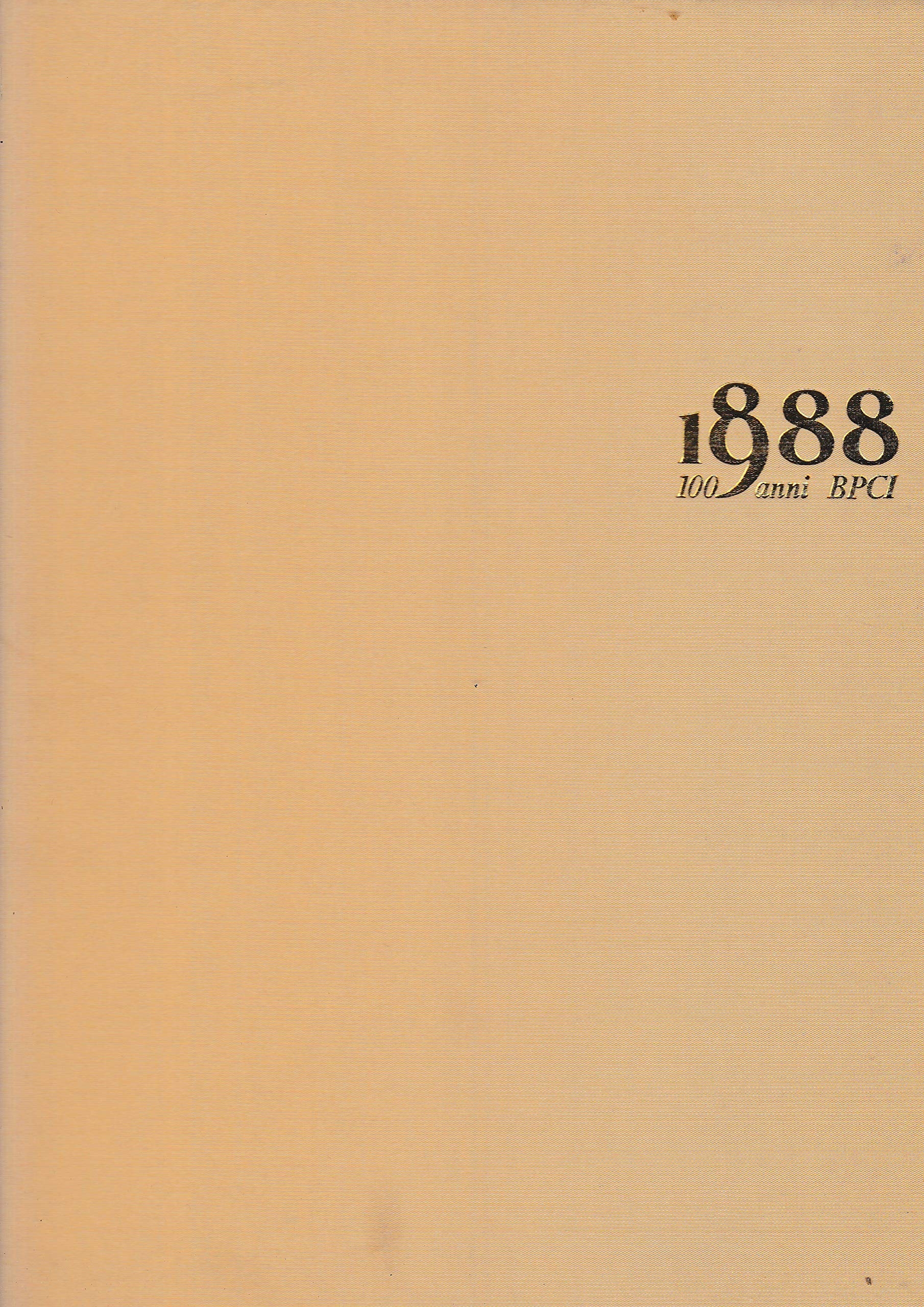 1888 - 1988 - 100 anni BPCI