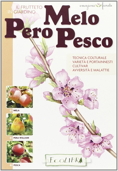 Frutteto in giardino. Melo, pero, pesco