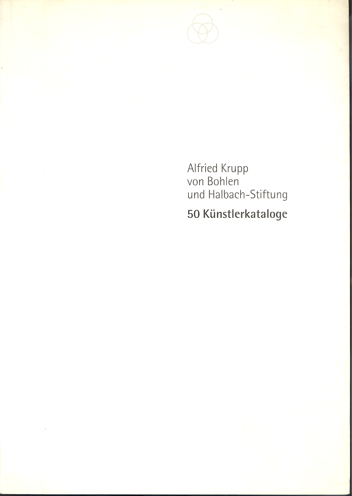 50 Kunstlerkataloge. Alfried Krupp von Bohlen und Halbach-Stiftung