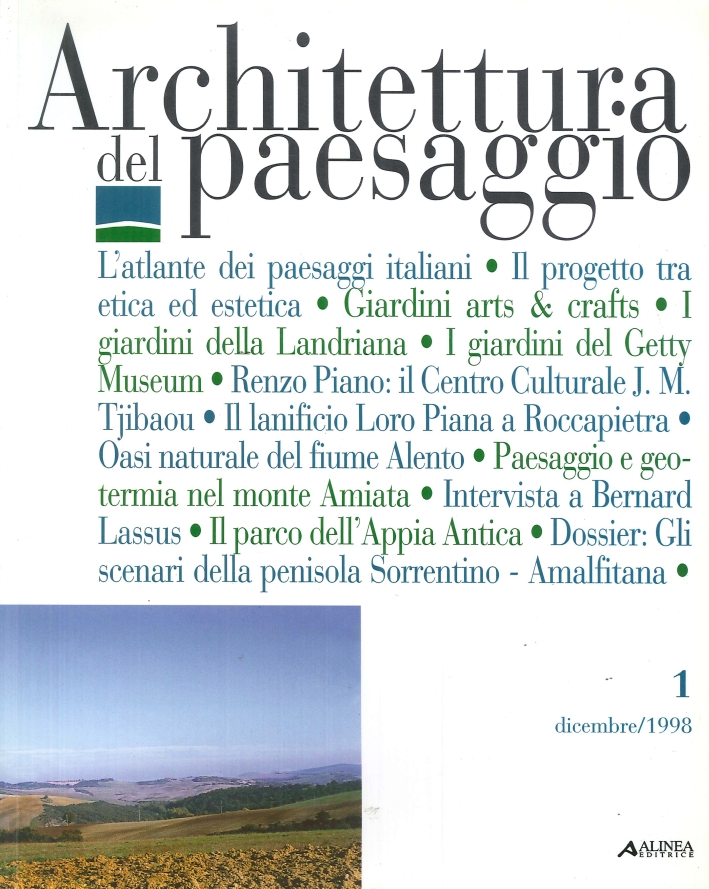 Architettura del Paesaggio. 1/1998