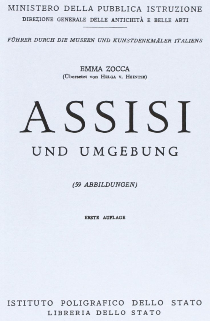 Assisi e dintorni. [German Ed.]