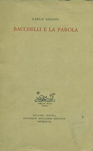Bacchelli e la parola