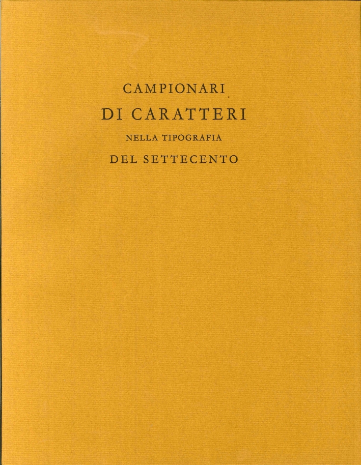 Campionari di Caratteri nella Tipografia del Settecento