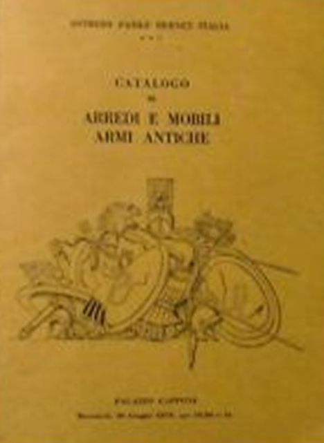 Catalogo di Arredi e Mobili. Armi Antiche