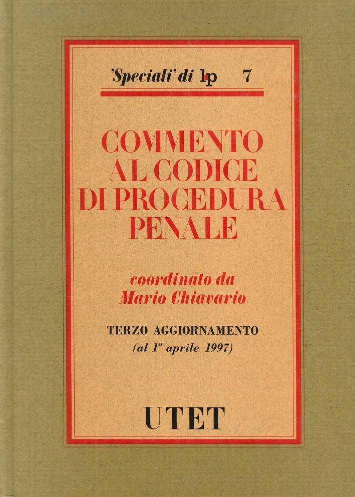 Commento al nuovo Codice di procedura penale. 3º aggiornamento