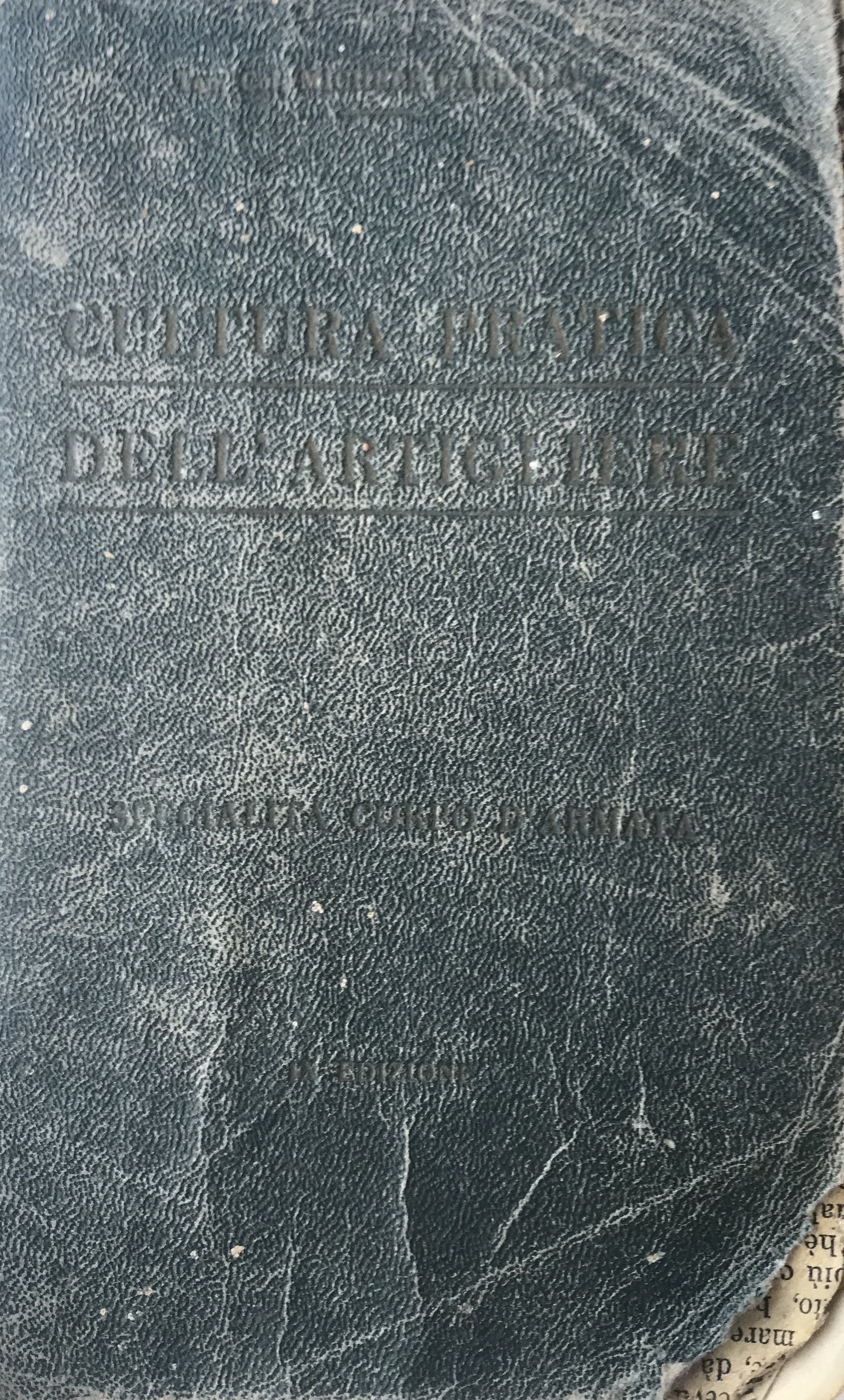 Cultura pratica dell'artigliere. Specialità di corpo d'armata