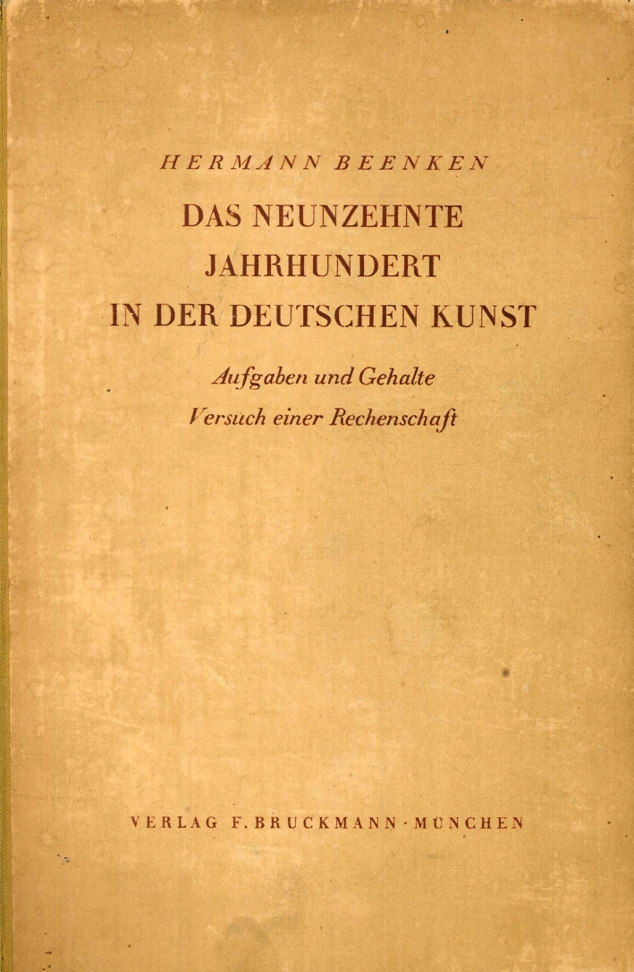 Das Neunzehnte Jahrhundert in Der Deutschen Kunst