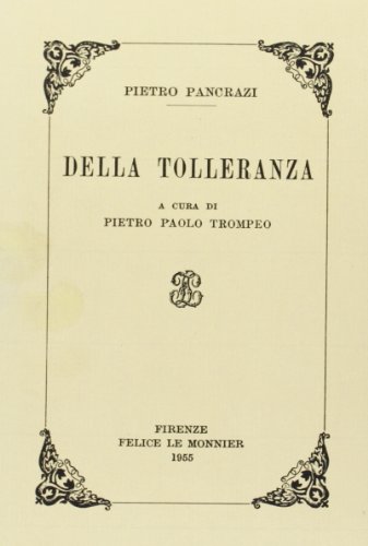 Della tolleranza, Milano, Le Monnier, 1995