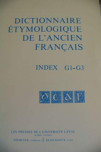 Dictionnaire étymologique de l'ancien français
