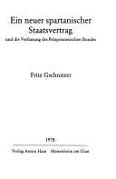 Ein neuer spartanischer Staatsvertrag. Und die Verfassung des peloponnesischen Bundes