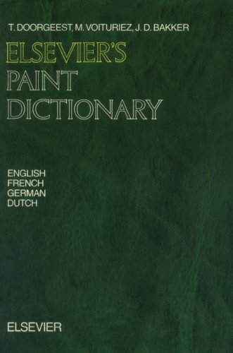 Elsevier's Paint Dictionary: In English, German, French and Dutch