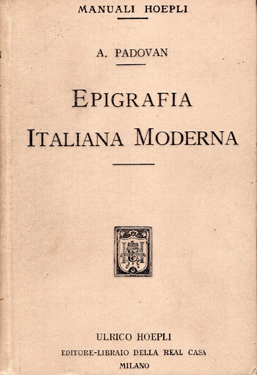 Epigrafia Italiana Moderna