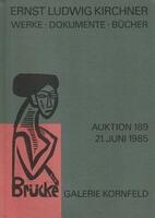 Ernest ludwig kirchner. werke, dokumente, bucher. auktion 189 21. juni …