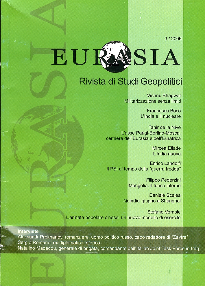 Eurasia. Rivista di studi Geopolitici. Anno III. Numero 3. Luglio/Settembre …