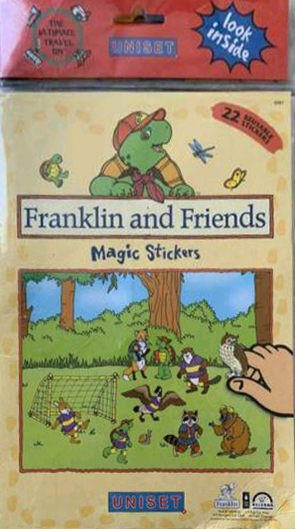 Franklin and Friends Magic Stickers. 22 Reusable Stickers
