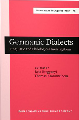 Germanic Dialects: Linguistic and Philological Investigations