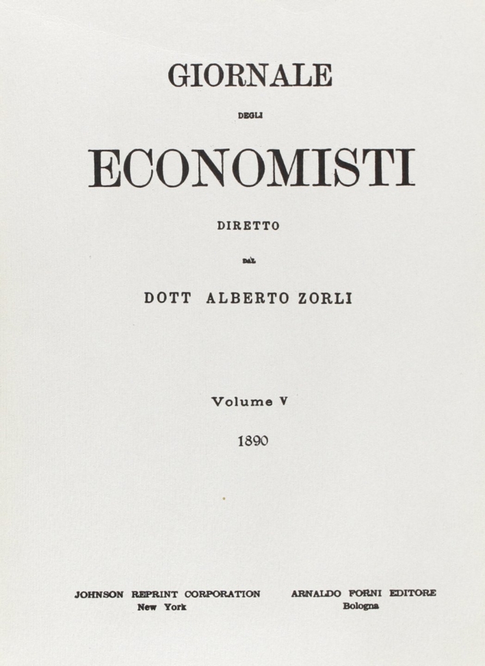 Giornale degli Economisti. 1" serie. Vol. 5